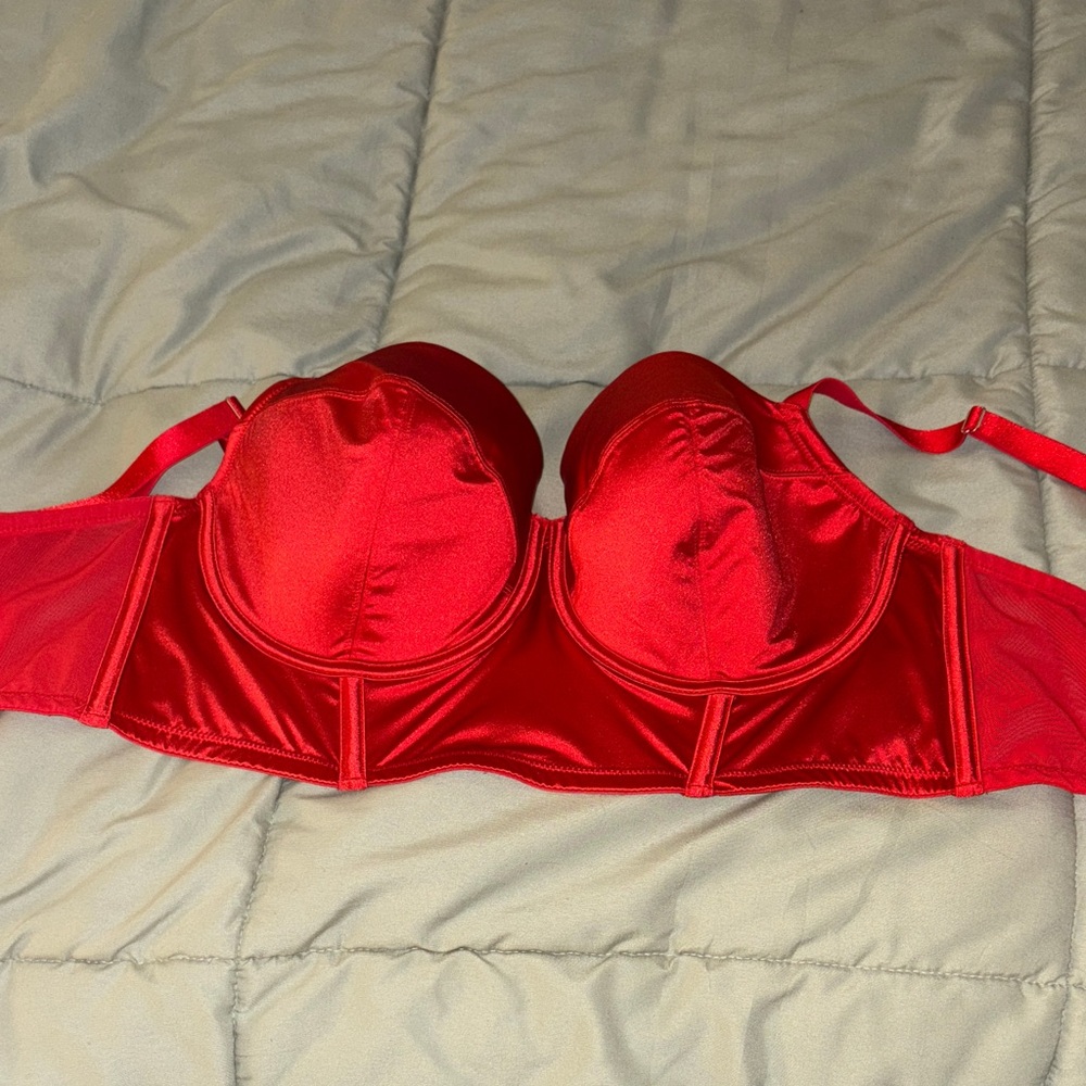 Auden Vibrant Red Underwire Bra
